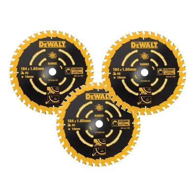 3 x Dewalt DT10303 Circular Saw Blades x x 40T Extreme Framing DWE560