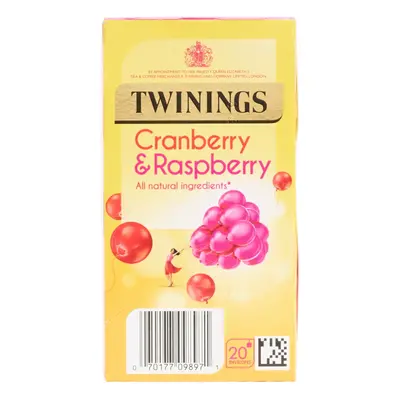 Twinings Cranberry & Raspberry Enveloped Tea Bags - 12x20