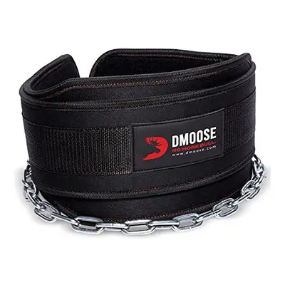 DMoose Fitness Dip Belt with Chain for Weightlifting, Pullups, Powerlifting, and Bodybuilding Wo