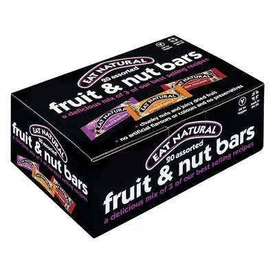 Eat Natural Fruit & Nut Cereal Bars-Assorted Flavours Mixed Box Pack-7x50g Brazil & Sultana, 7x5