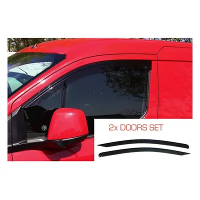 AC WOW 2x compatible with FORD Transit Connect 2013âpresent (Mk2) Wind Deflectors Dark Smoke T