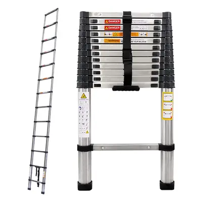 3.8M Telescopic Ladder Extendable EN131 Standard Stainless steel