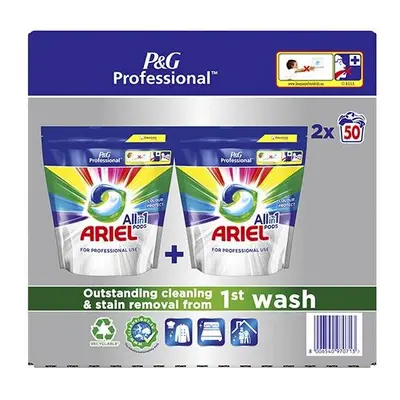 Ariel All-In-1 Pods Colours (2 x 50) Washes