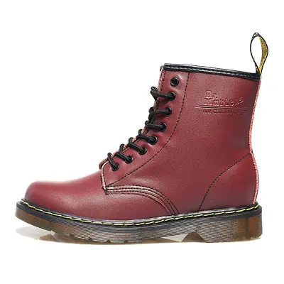 (Red, 41) Jadon retro work boots 8-hole motorcycle boots men's shoes couples high-top British ge