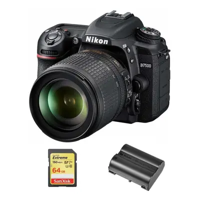 NIKON D7500+AF-S 18-105MM F3.5-5.6+SanDisk Extreme 64G SD+EN-EL15A