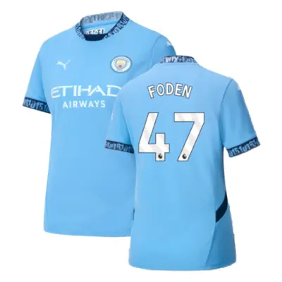 (M) Man City Home Shirt (Womens) (Foden 47)