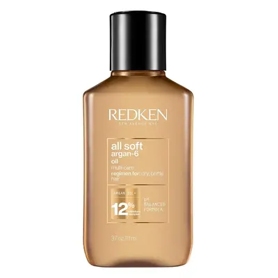 Redken | All Soft | Argan-6 Oil | Multi-Care | Non-Greasy | For Softness & Structure