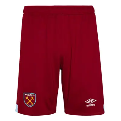 (XLB) West Ham Home Shorts (Claret) - Kids