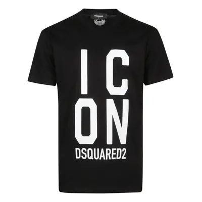 (XL) Dsquared2 Bold Icon Logo Cool Fit Black T-Shirt