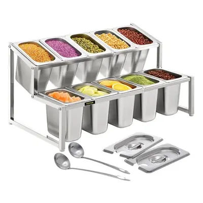 Vevor DWJECZFX10219MLY3V0 13.8-23.6 in. Adjustable Expandable Spice Rack