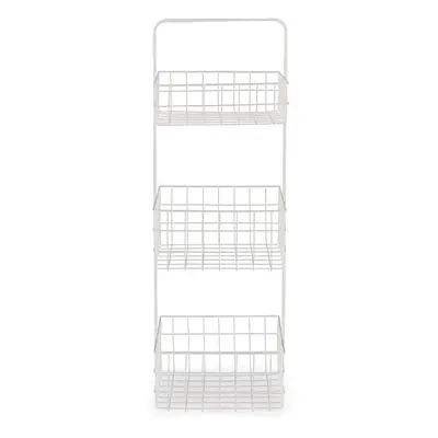 Premier Housewares Three Tier White Storage Caddy