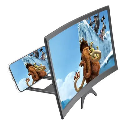 12 Inch Curved 3D HD Phone Screen Magnifier Movie Video Amplifier for Smart Phones Below 6.5 Inc