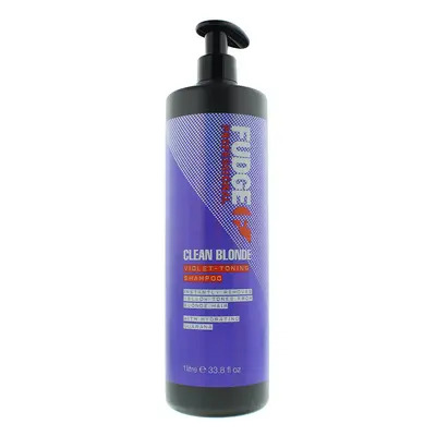 Fudge Clean Blonde Violet-Toning Shampoo 1L For Unisex