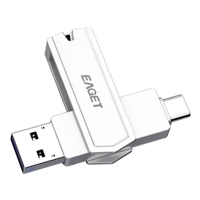 (64G) Type-C USB3.0 Flash Drive 32G 64G 128G OTG Solid State Storage Flash Disk Rotation Portabl