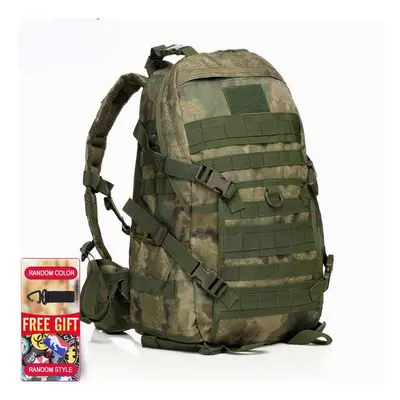 (JungleCamo) Men Outdoor Military Army Tactical Backpack Trekking Sport Travel Rucksacks Camping