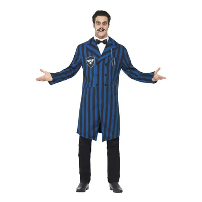 (L, Blue/Black) Smiffys Mens Duke Of The Manor Costume Set