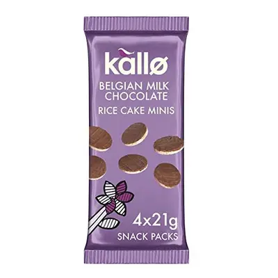 Kallo Belgian Milk Chocolate Mini Rice Cakes, x 84g