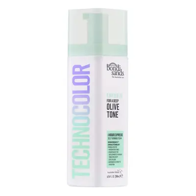 Technocolor 1-Hour Express Emerald Self-Tanning Foam Easy Application, Streak Free Fake Tan - Fa