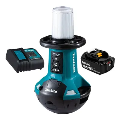 Makita DML810 18v 240v LED Self Balancing Work Site Light + 5AH Battery BL1850