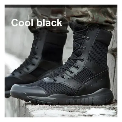 (cool black, 44) Ultra Light Special Forces Boots All Terrain Adaptation Ghost Combat Boots Tex 