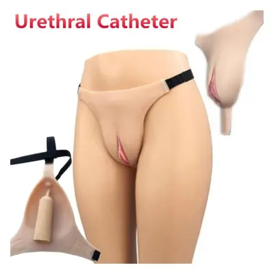 (M) Cross Dresser Underwear Pad Silicone Artificial Fake Vagina Built-in Pad With Lifelike Clito