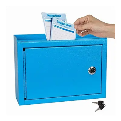 Kyodoled Suggestion Box,Locking Mailbox, Key Drop Box, Wall Mounted Mail Box,Safe Lock Box,Ballo