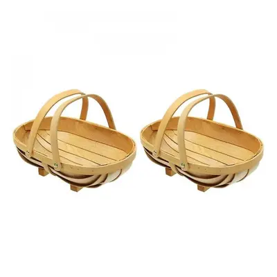 Wooden Garden Fruit Vegetable Basket: Sussex Trug Home Garden DÃ©cor