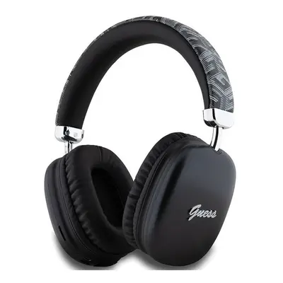 Guess GCube Metallic Script Logo On Ear Wireless Headphone Black - GUBHK1GCTCSK