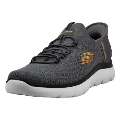 Skechers Men's Summits High Range Hands Free Slip-in Sneaker Charcoal/Orange W US