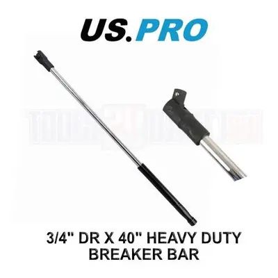 US PRO Tools 3/4" DR X 40" Heavy Duty Breaker Bar, Knuckle, Power Bar