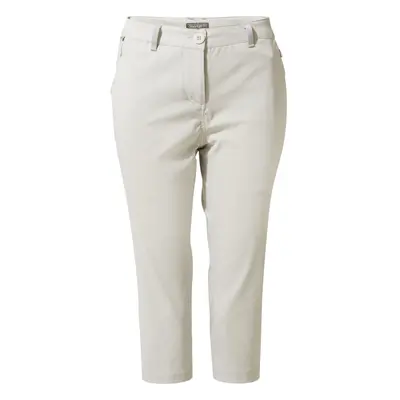 (16 UK, Dove Grey) Craghoppers Womens/Ladies Kiwi Pro II Cropped Trousers