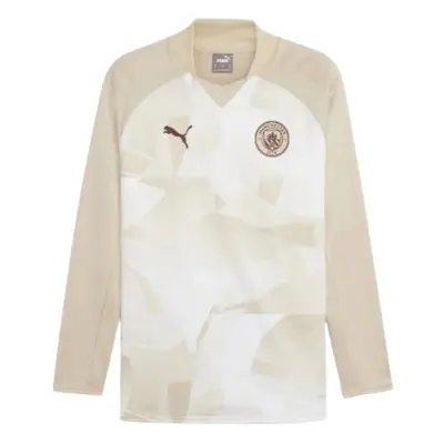 (S) Man City Prematch LS Sweat Top (Granola)