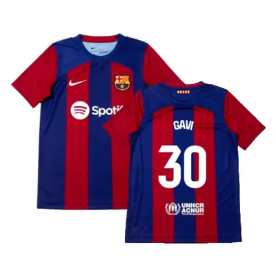 (XLB) Barcelona Home Shirt (Kids) (Gavi 30)