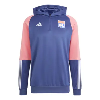 (M) Olympique Lyon Hooded Track Top (Tech Indigo)