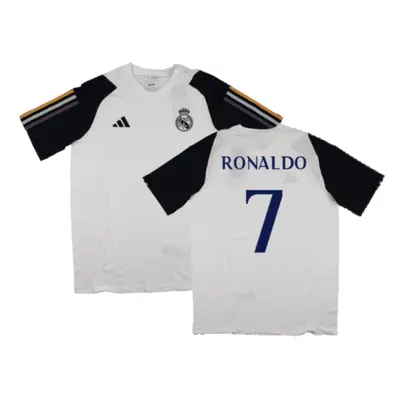 (L) Real Madrid Core Tee (White) (Ronaldo 7)