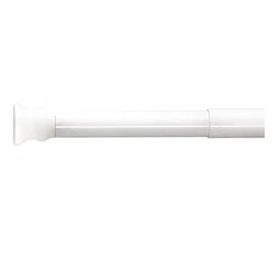 RIDDER Telescopic Shower Curtain Rod 70-115cm White Bath Support Rail