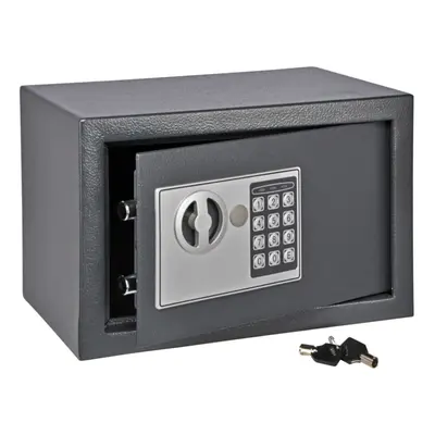 HI Safe with Electric Lock Dark Grey 31x20x20cm Hotel Security Storage Chest