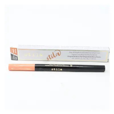 (Intense Black / Tequila Sunrise) Stila Stay All Day Dual Eye Liner 0.33oz/1.0ml New With Box