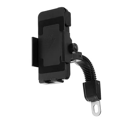 10W QI Motorcycle Motorbike Wireless Charger Charge Phone Holder Mount Mirror Handlebar