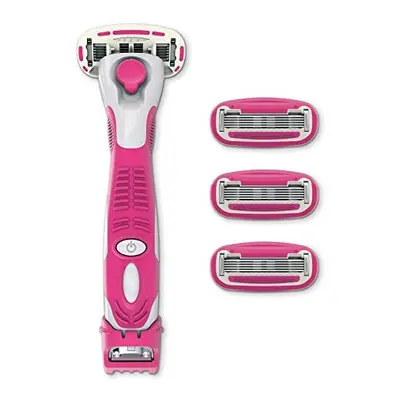 by Amazon Female Blade Razor with 3-in-1 Trimmer + refillls (Previously Solimo brand)