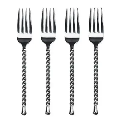 Gourmet Settings Silver Tear 18/10 Stainless Steel Dinner Fork (Set of