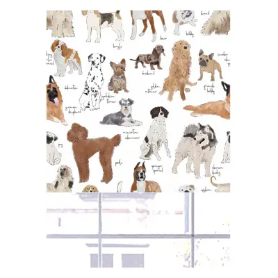 (120 cm Width x cm Drop, Multicolour) Listercartwright Dog Breeds Blackout Roller Blinds Windows