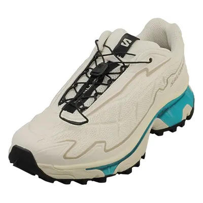 (8) Salomon Xt Slate Unisex Fashion Trainers in Vanilla Ice White