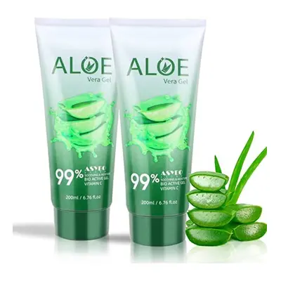 200 ML Aloe Vera Gel â 99% Organic Pure Aloe Vera Hydrating Face & Body Moisturizer, Natural A