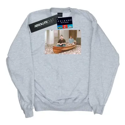 (M, Sports Grey) Friends Mens Boat Photo Sweatshirt