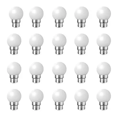 20 Pack Warm White Color Light Bulb B22 Bayonet, Brightfour Decorative Festoon Bulb 2W, Small Go