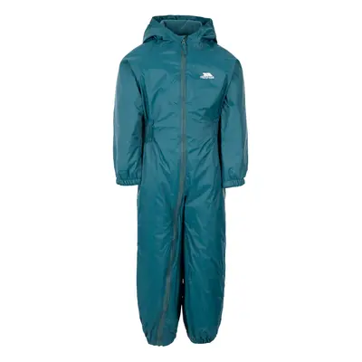 (5-6 Years, Teal) Trespass Kids Rainsuit Waterproof Dripdrop