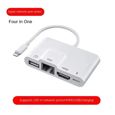 (white, output port) Apple Mobile Phone Network Cable Converter, Ipai Connection To Ethernet Ada