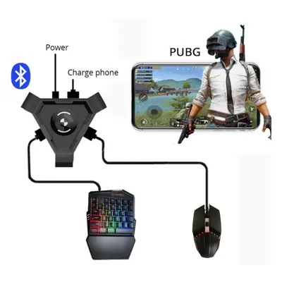 (Converter + mouse keyboard set) Ruiruiyu Pubg Mobile Gamepad Controller Gaming Keyboard Mouse C