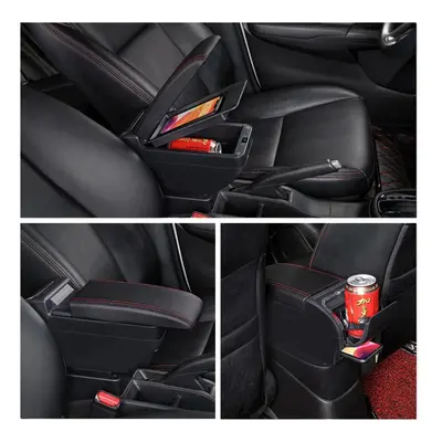 (black,red) Car Armrest For Suzuki Sx4 Armrest Retrofit Storage Box Car Accessories Retractable